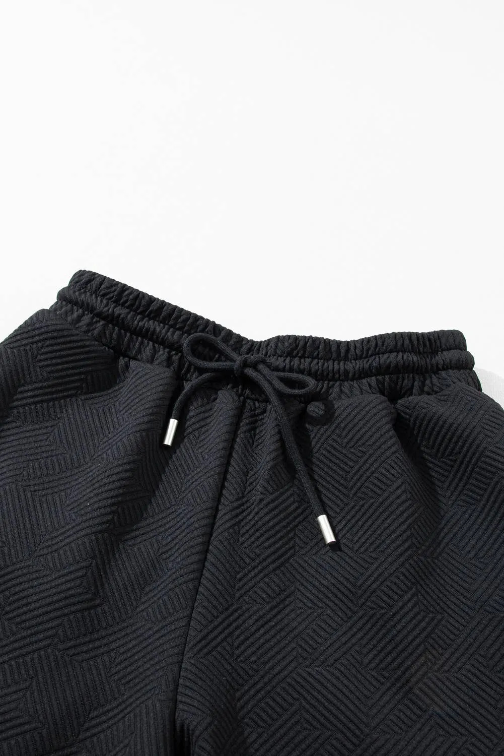 My Go To Textured Flutter Sleeve Top Wide Leg Pants Set