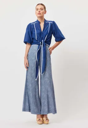 Panama Linen Viscose Wide Pant