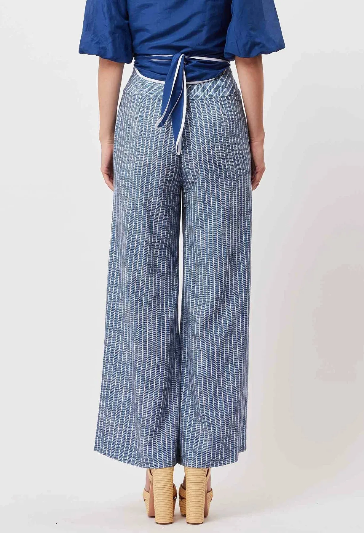 Panama Linen Viscose Wide Pant