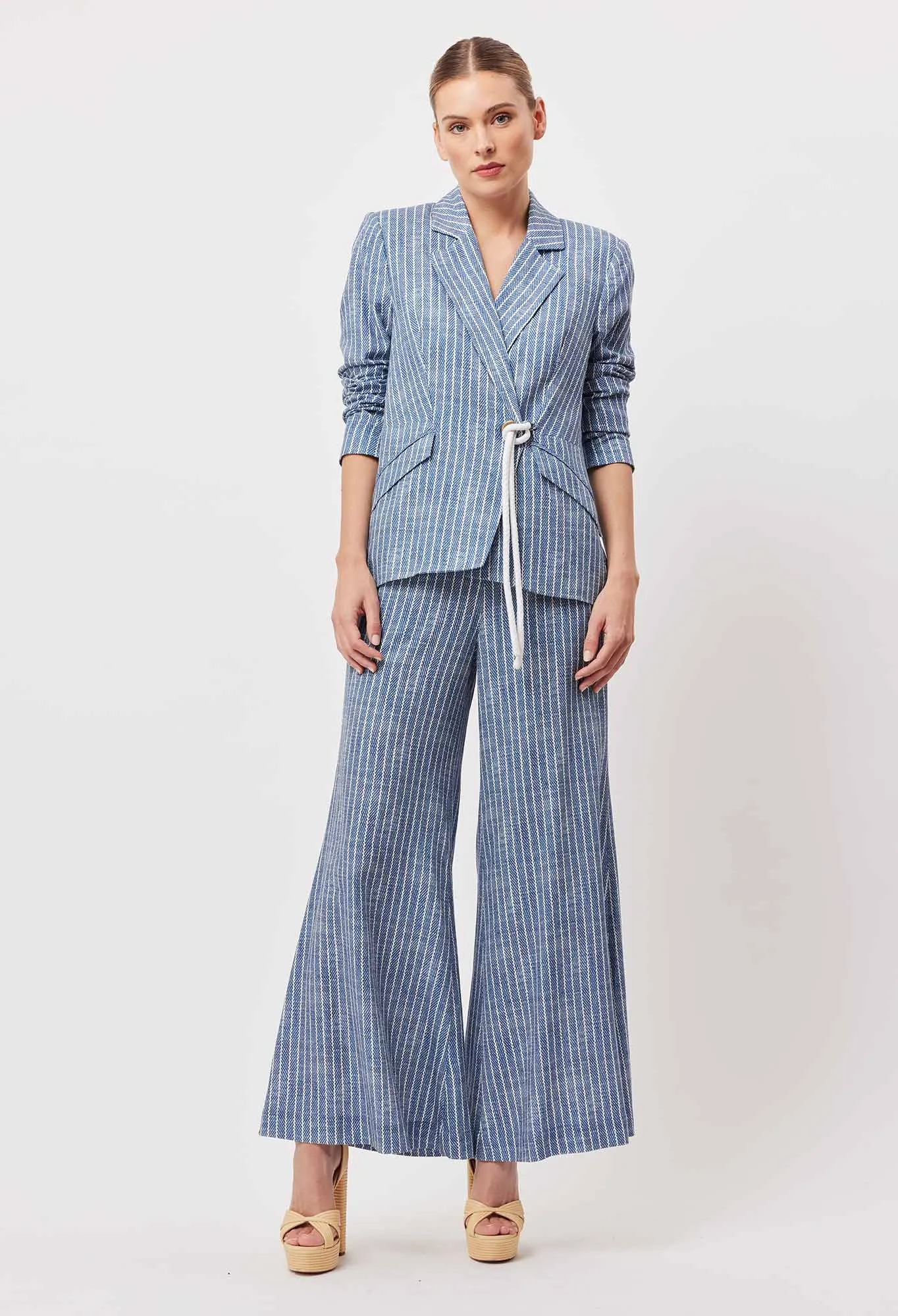 Panama Linen Viscose Wide Pant