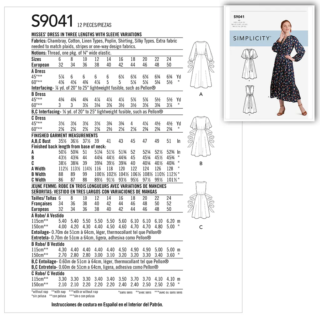 Pattern: Simplicity 9041 Dress
