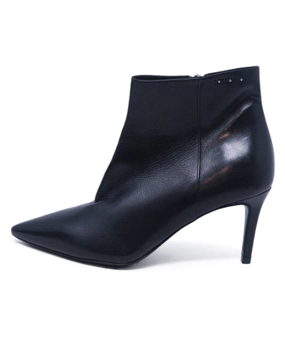 Peserico Black Leather Booties sz 7