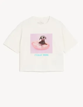 Pure Cotton Photographic Dog T-Shirt