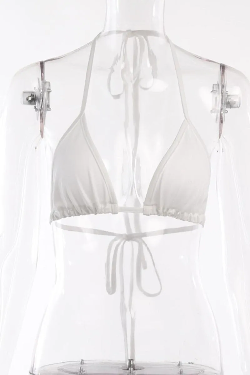SA624 Crochet Beach Cover Up And Bikini Set