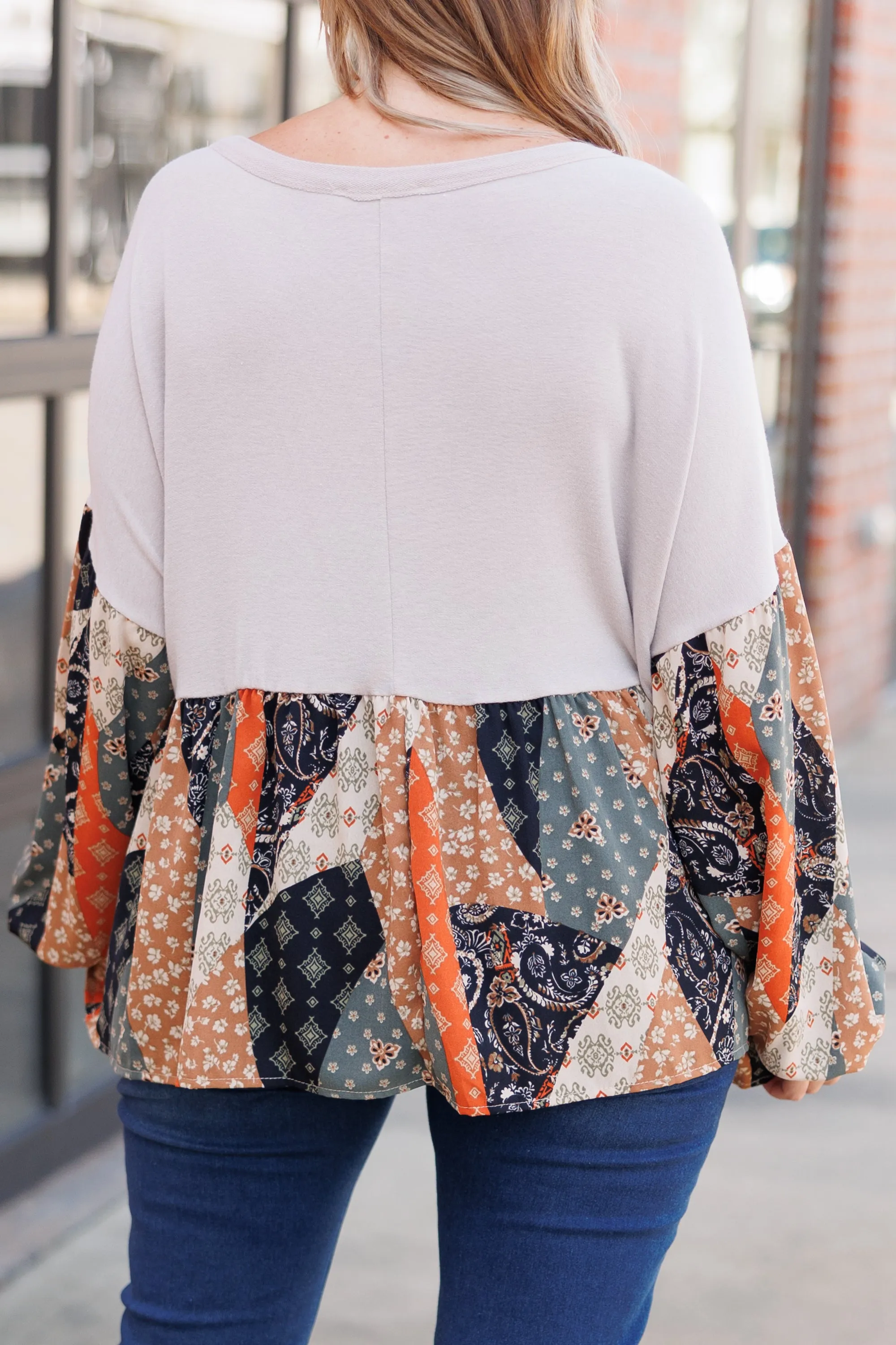 Saddle Up Girl Top, Taupe