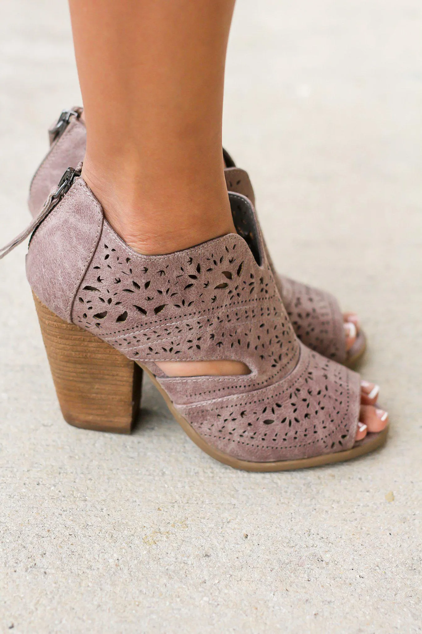 Santana Gray Booties