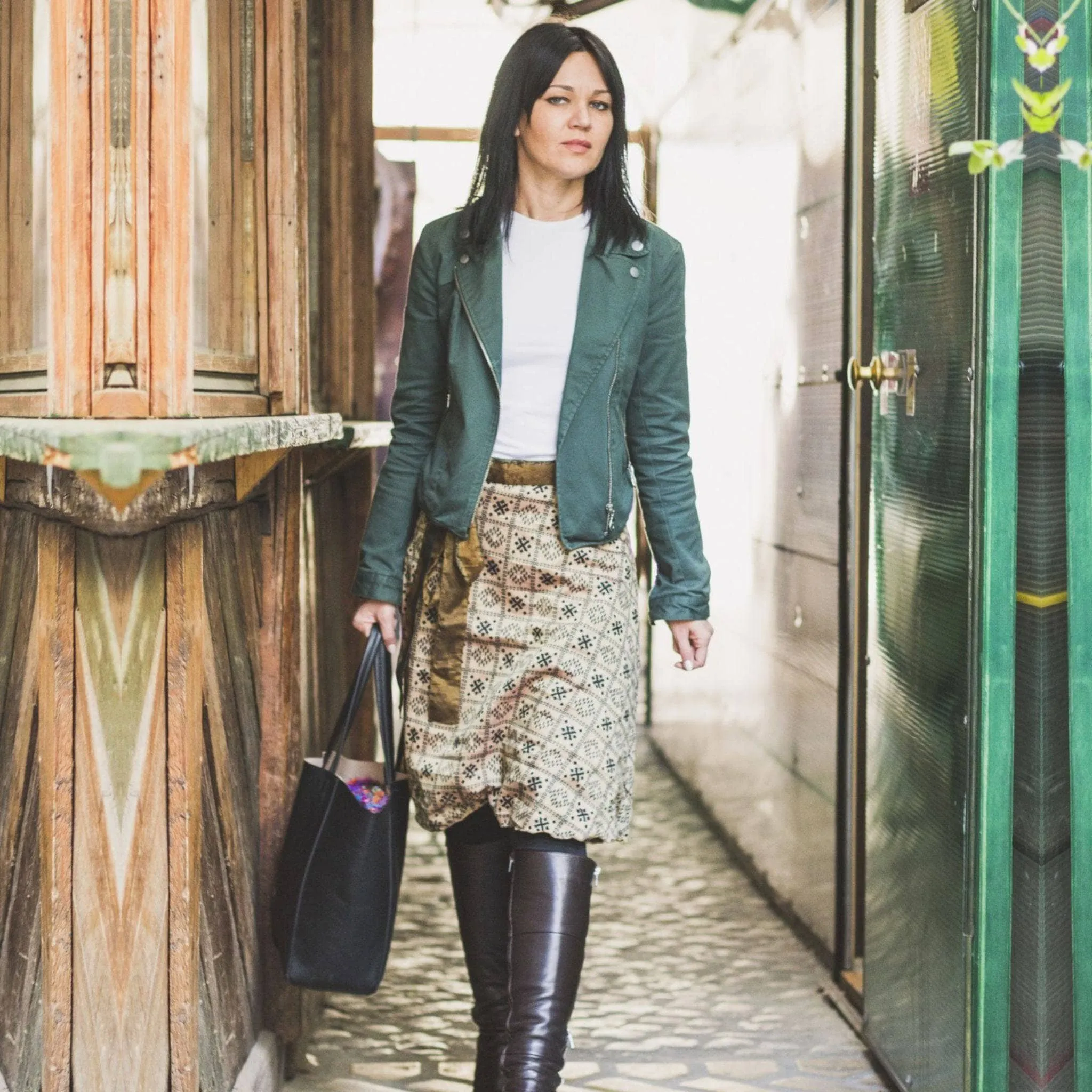 Seconds and Surplus Knee-Length-Mini Sari Wrap Skirts