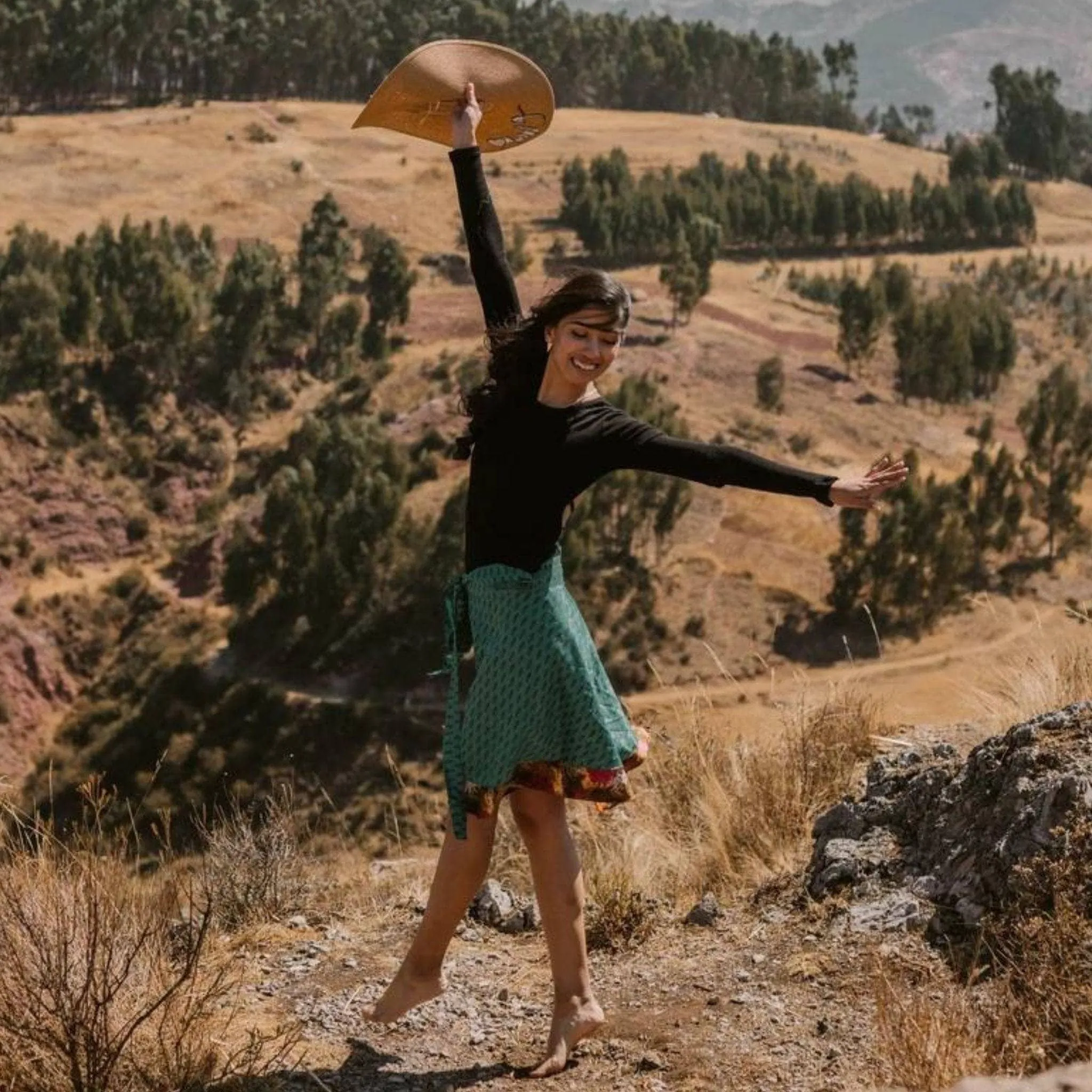 Seconds and Surplus Knee-Length-Mini Sari Wrap Skirts