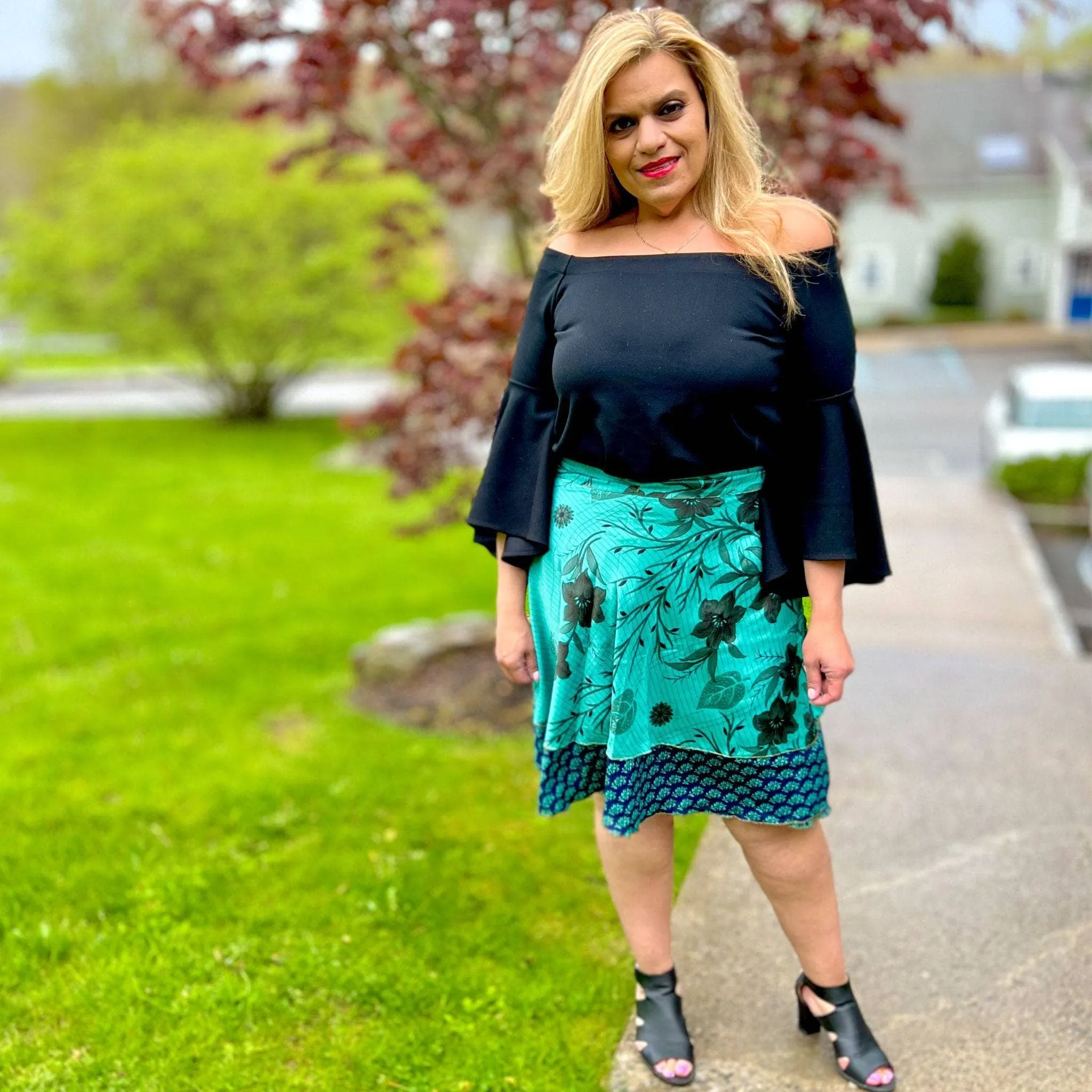 Seconds and Surplus Knee-Length-Mini Sari Wrap Skirts