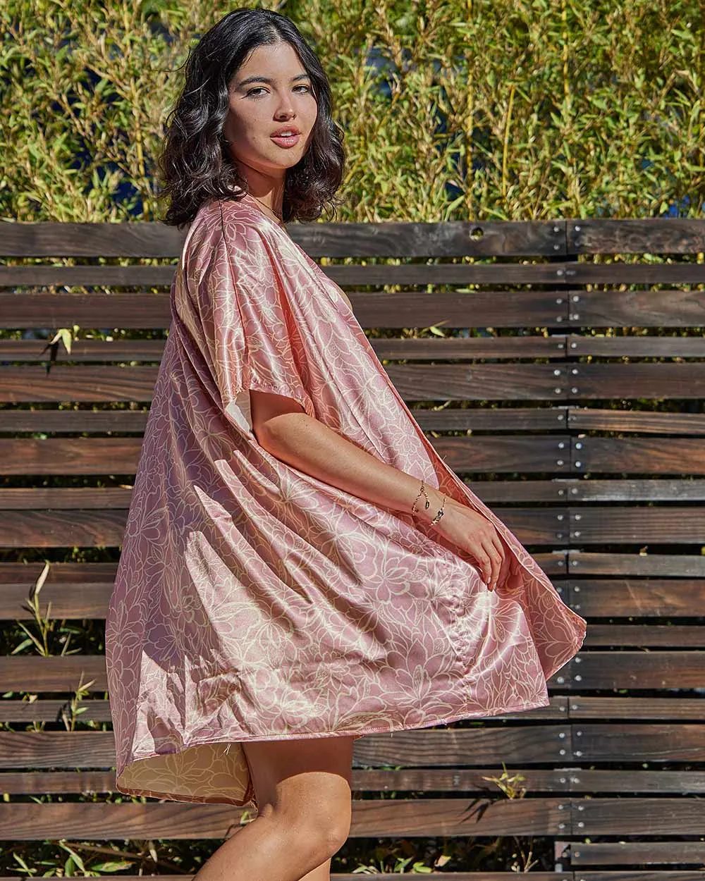 Short Kimono Beach Cover Up