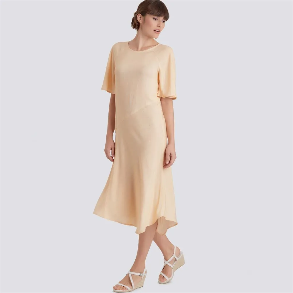 Simplicity Sewing Pattern S9099 Misses' Dress With Length, Sleeve & Fabric Variations