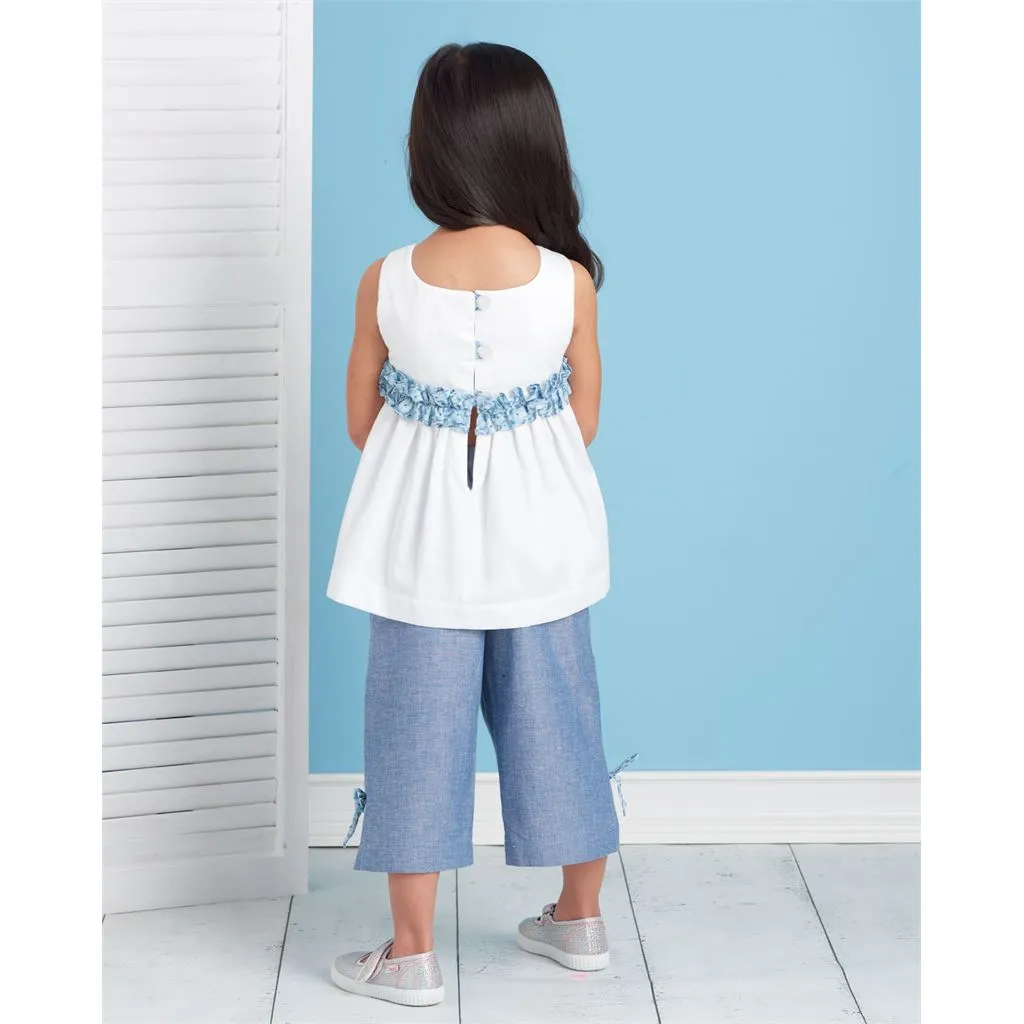 Simplicity Sewing Pattern S9559 Children's Dress, Top, Pants, Purses and Headband