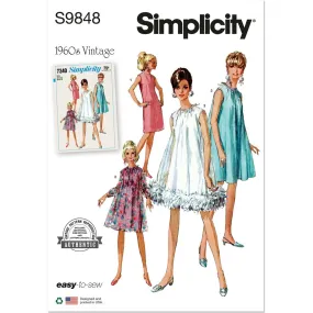 Simplicity Sewing Pattern S9848 Misses' Dresses