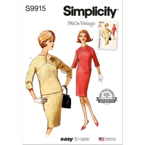 Simplicity Sewing Pattern S9915 Misses' Dresses