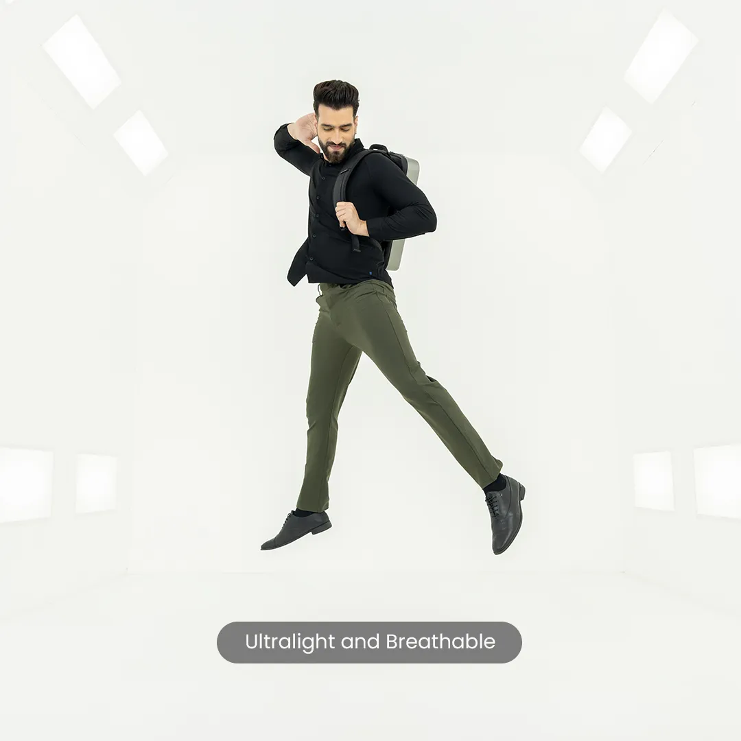 Solid Olive FlexPro 5 Pocket Pants