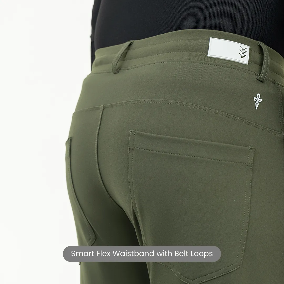 Solid Olive FlexPro 5 Pocket Pants