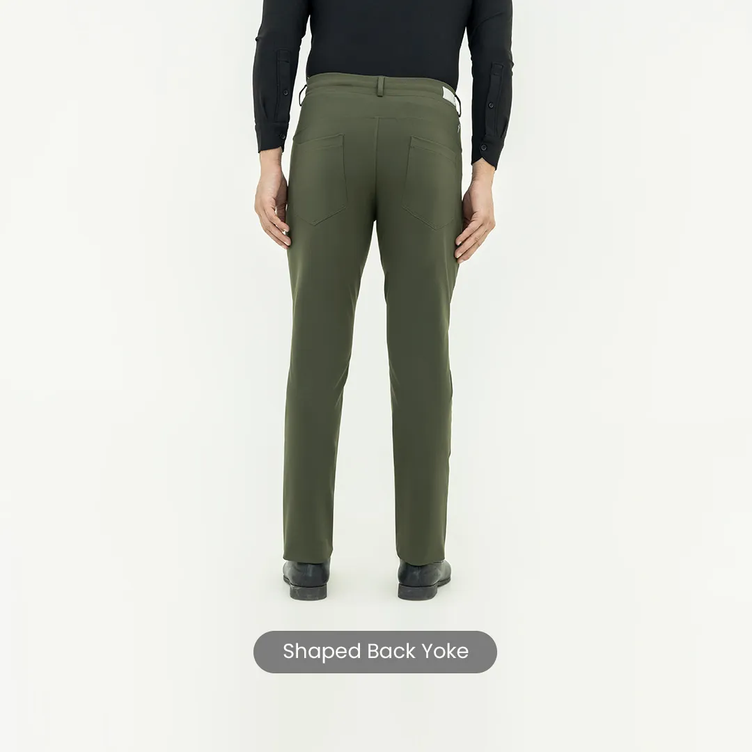 Solid Olive FlexPro 5 Pocket Pants