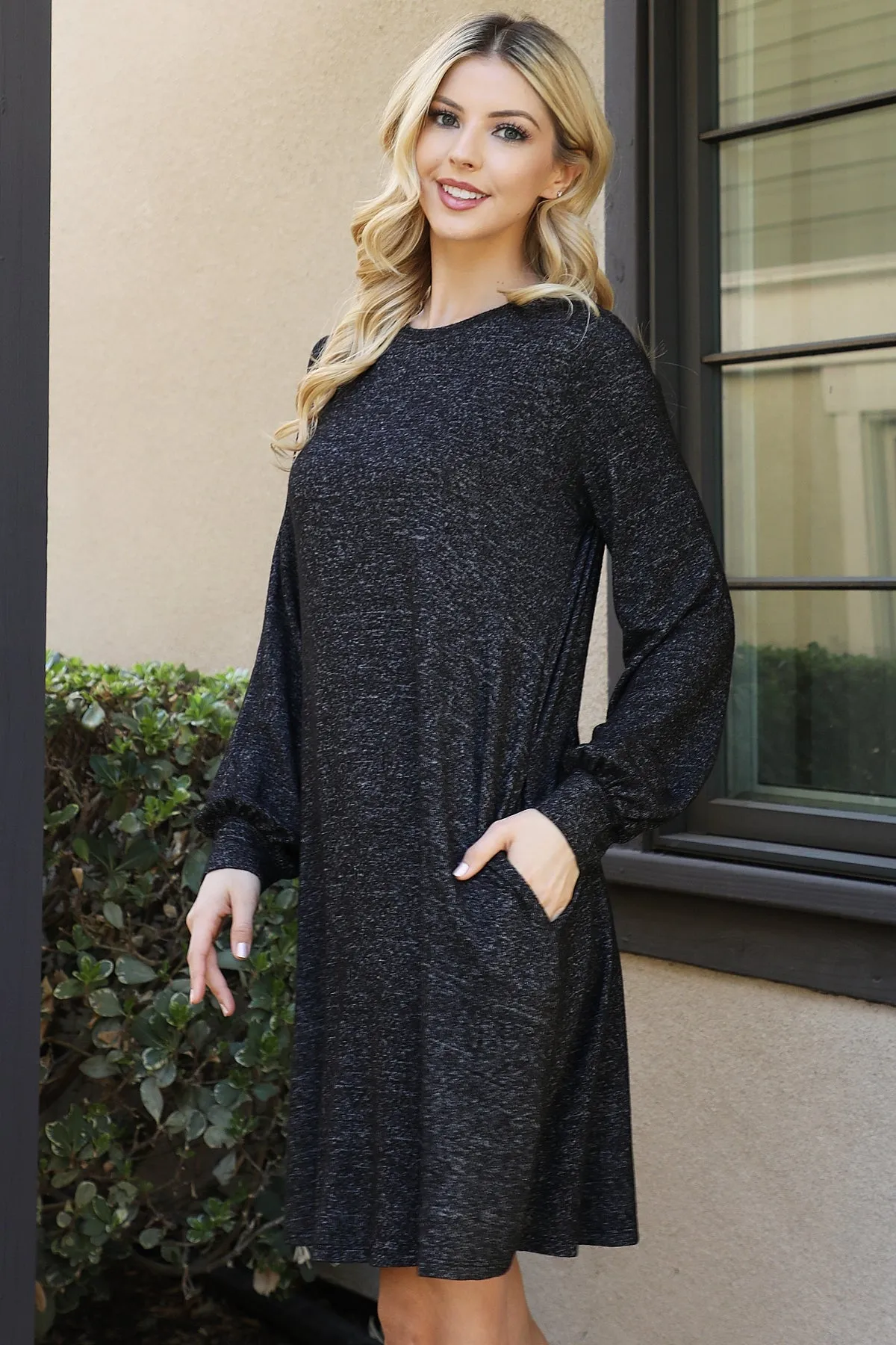 Spiced Harvest | Long Sleeve Dress | Adult Sizes | Black 2-Tone