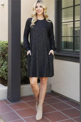 Spiced Harvest | Long Sleeve Dress | Adult Sizes | Black 2-Tone