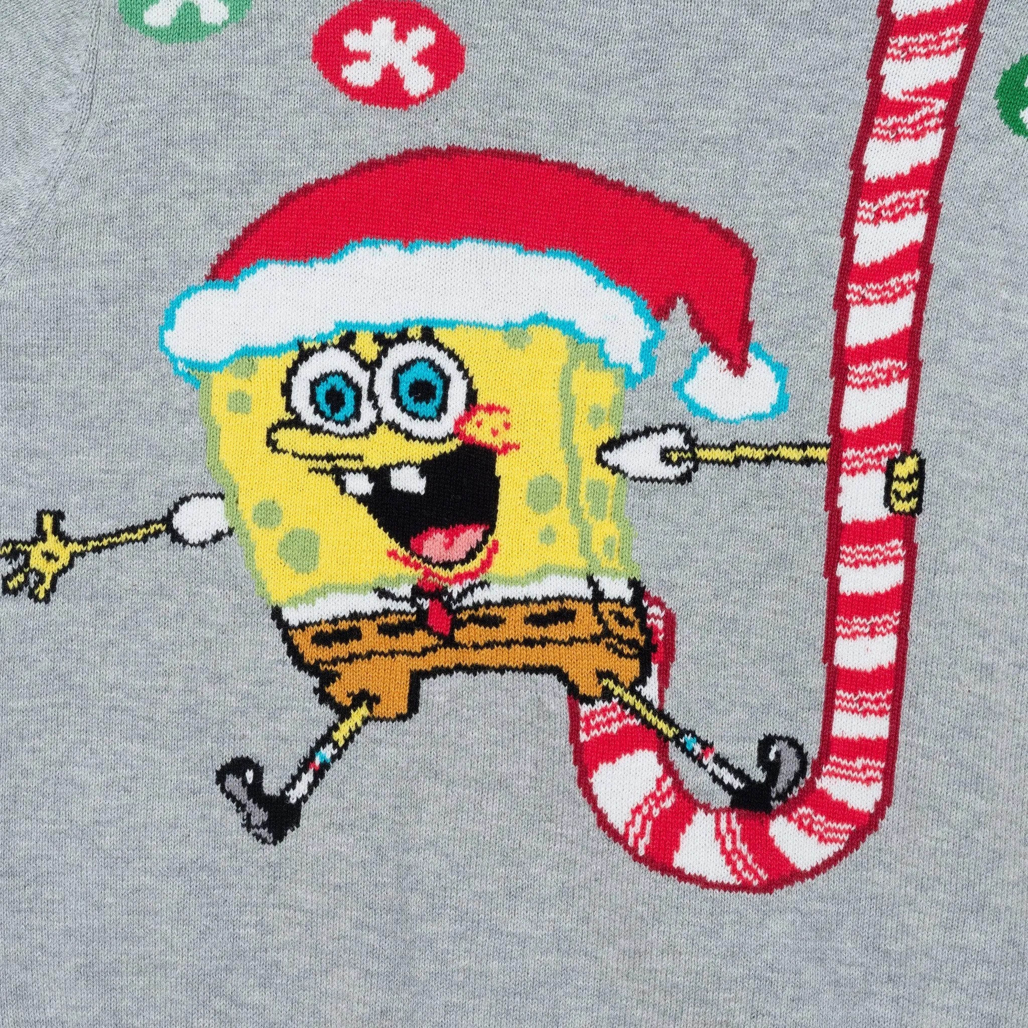 SpongeBob SquarePants™ x Andy & Evan® | Kids (2-7) Jacquard Sweater | Candy Cane