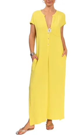 Stacey Caftan - Pineapple Cotton Bubble Gauze