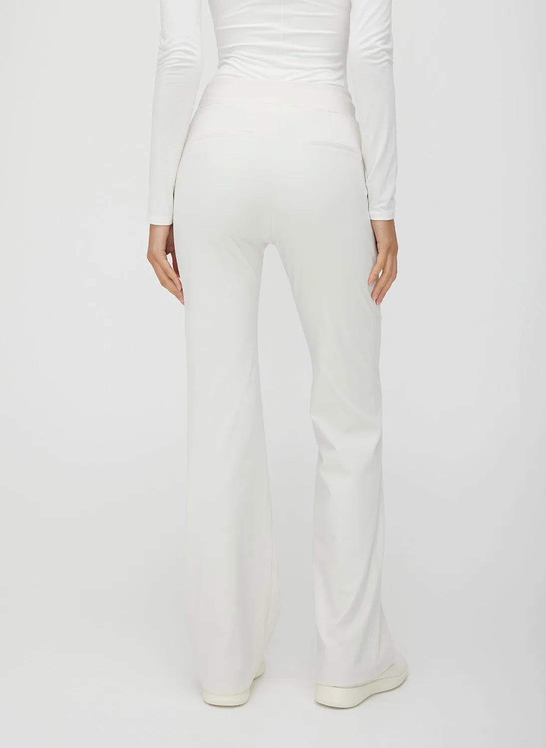 Stride Fitted Kick-Flare Pants