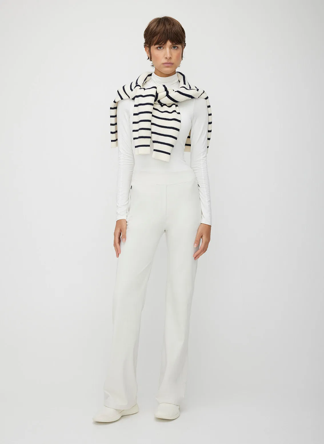 Stride Fitted Kick-Flare Pants