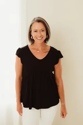 Textured Babydoll Tunic Top