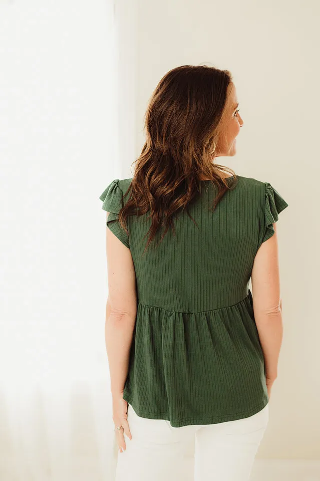Textured Babydoll Tunic Top