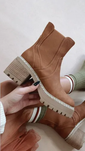 Torren Heeled Boots, Cognac