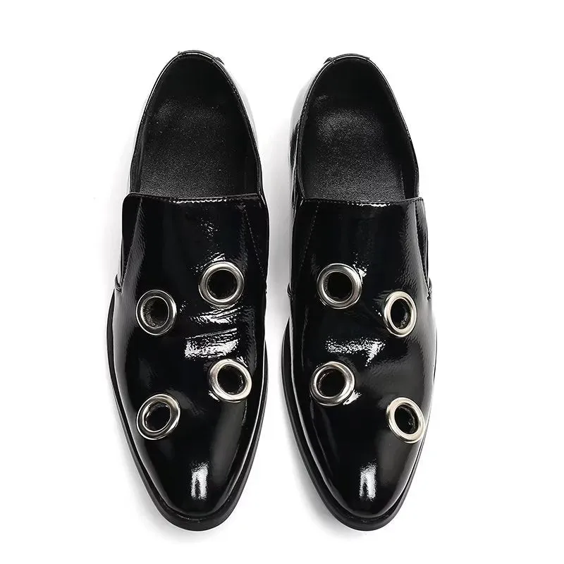 Veltique Leather Monk Slip-Ons