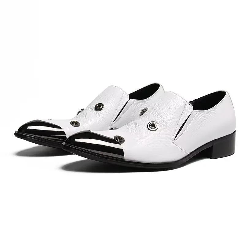 Veltique Leather Monk Slip-Ons