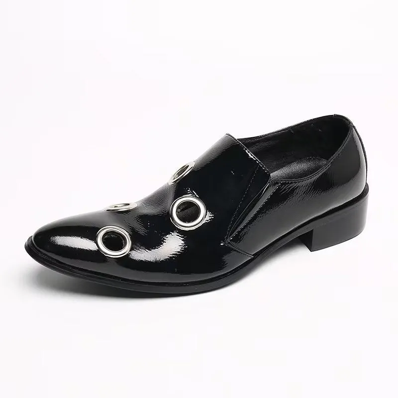 Veltique Leather Monk Slip-Ons