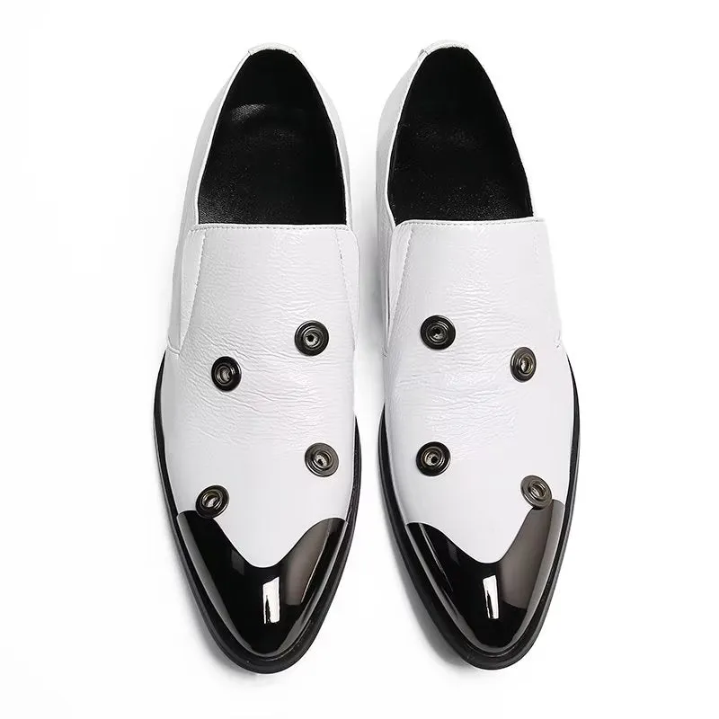 Veltique Leather Monk Slip-Ons