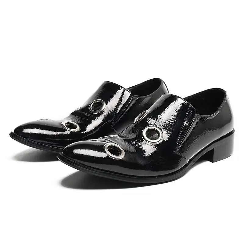 Veltique Leather Monk Slip-Ons