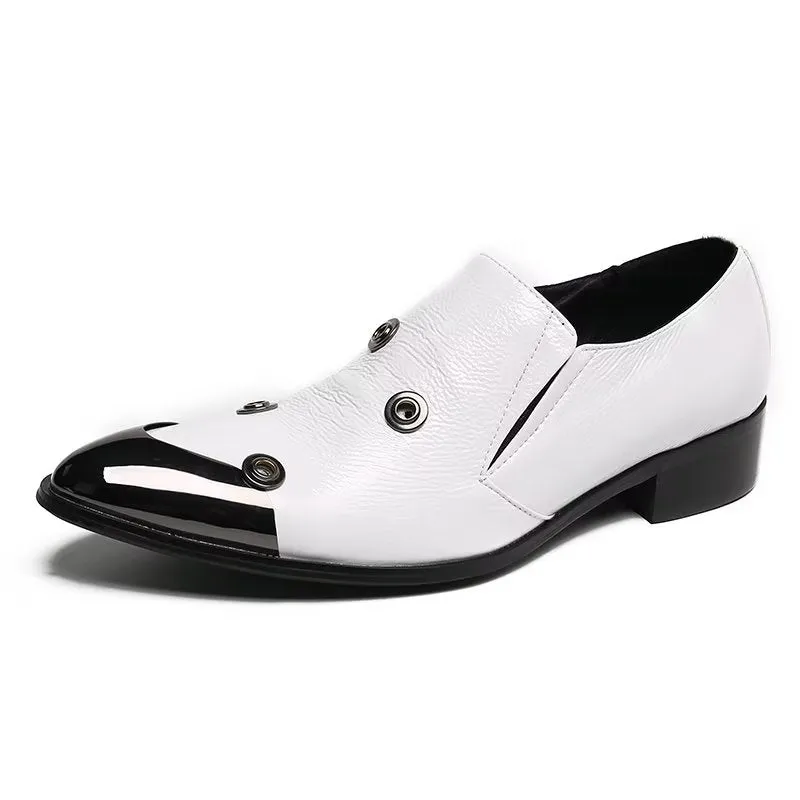 Veltique Leather Monk Slip-Ons