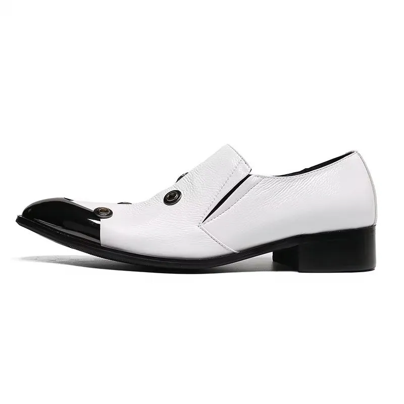 Veltique Leather Monk Slip-Ons