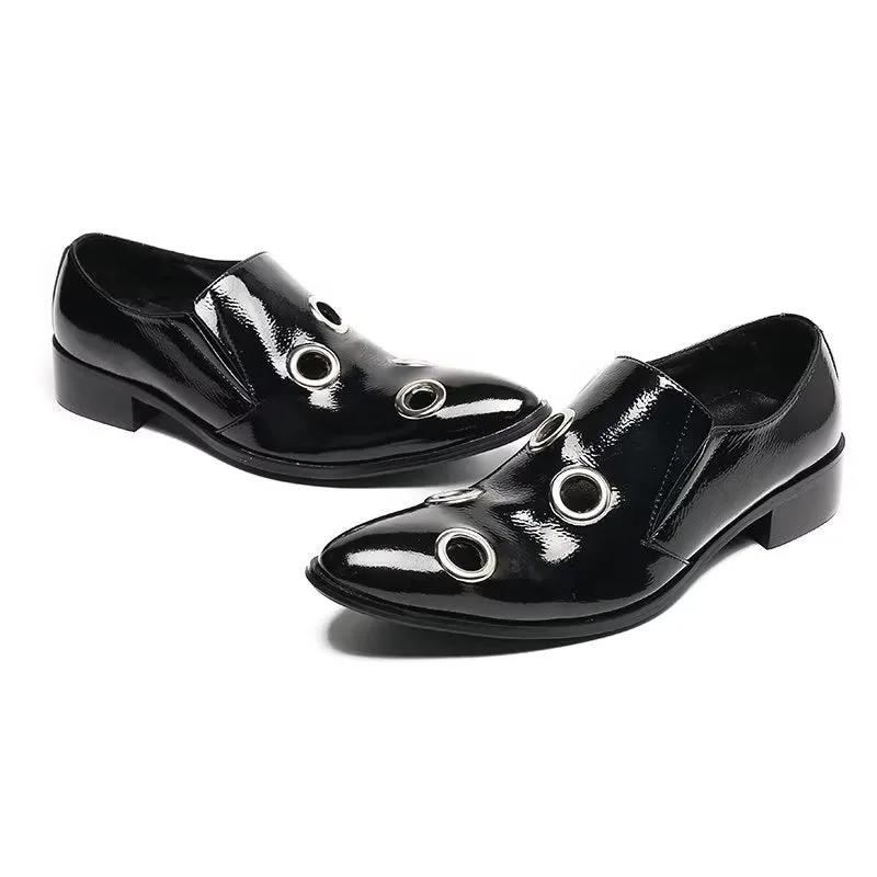 Veltique Leather Monk Slip-Ons