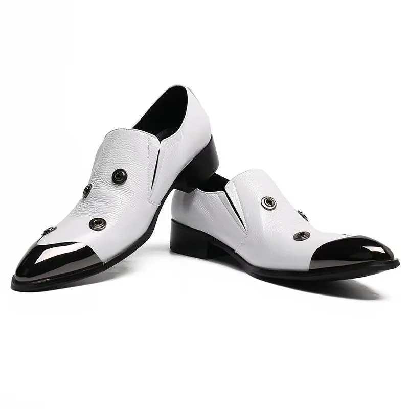 Veltique Leather Monk Slip-Ons
